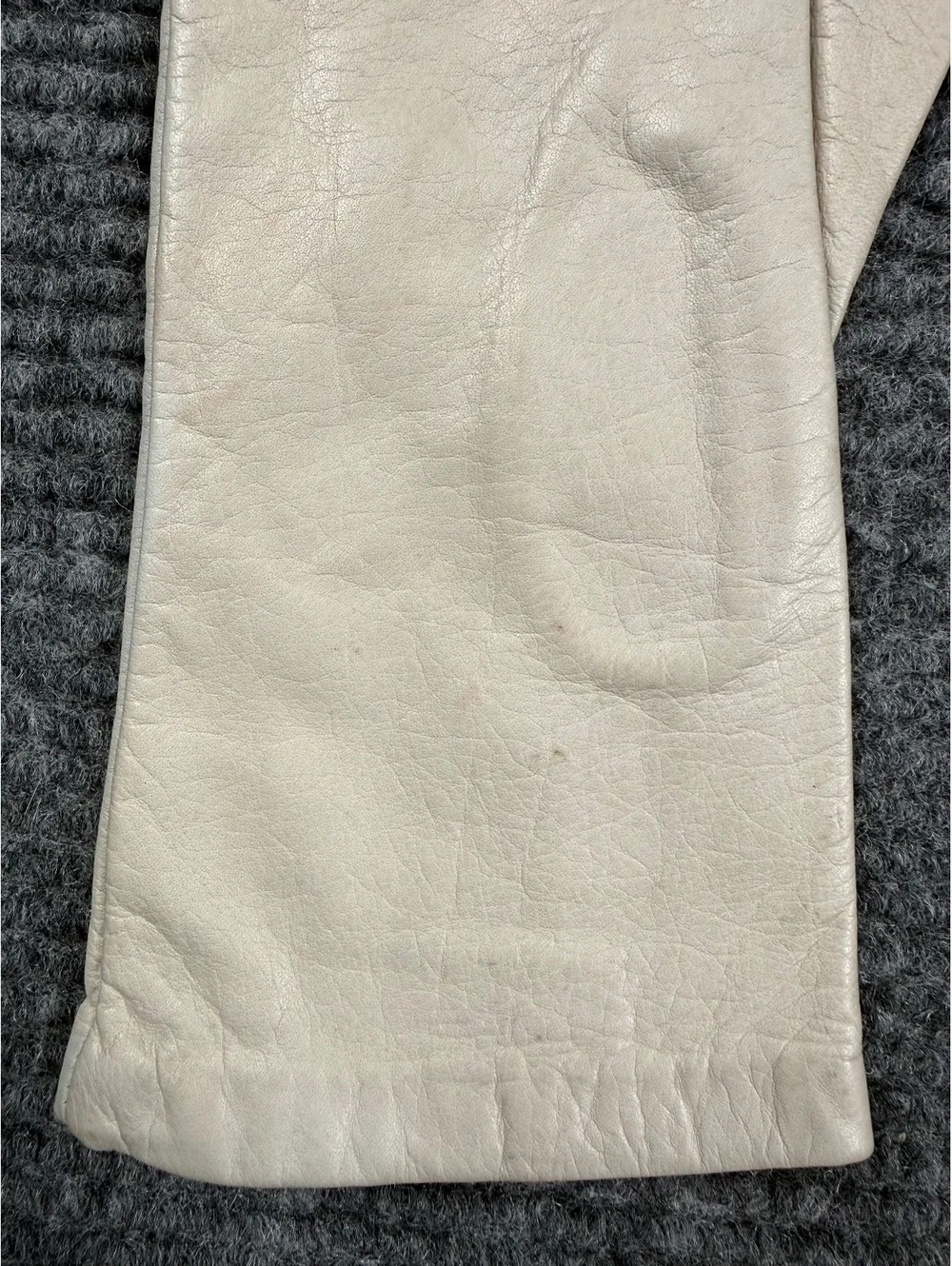 Vintage Michele Stuart Leather Dress Gloves Women’s M 7.5 Long Wrist Made Korea